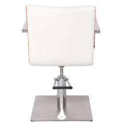 GABBIANO FOTEL FRYZJERSKI ROMA BIAŁO-POMARAŃCZOWY